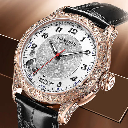 HANBORO hourly clock series men's fully automatic mechanical watch 5379