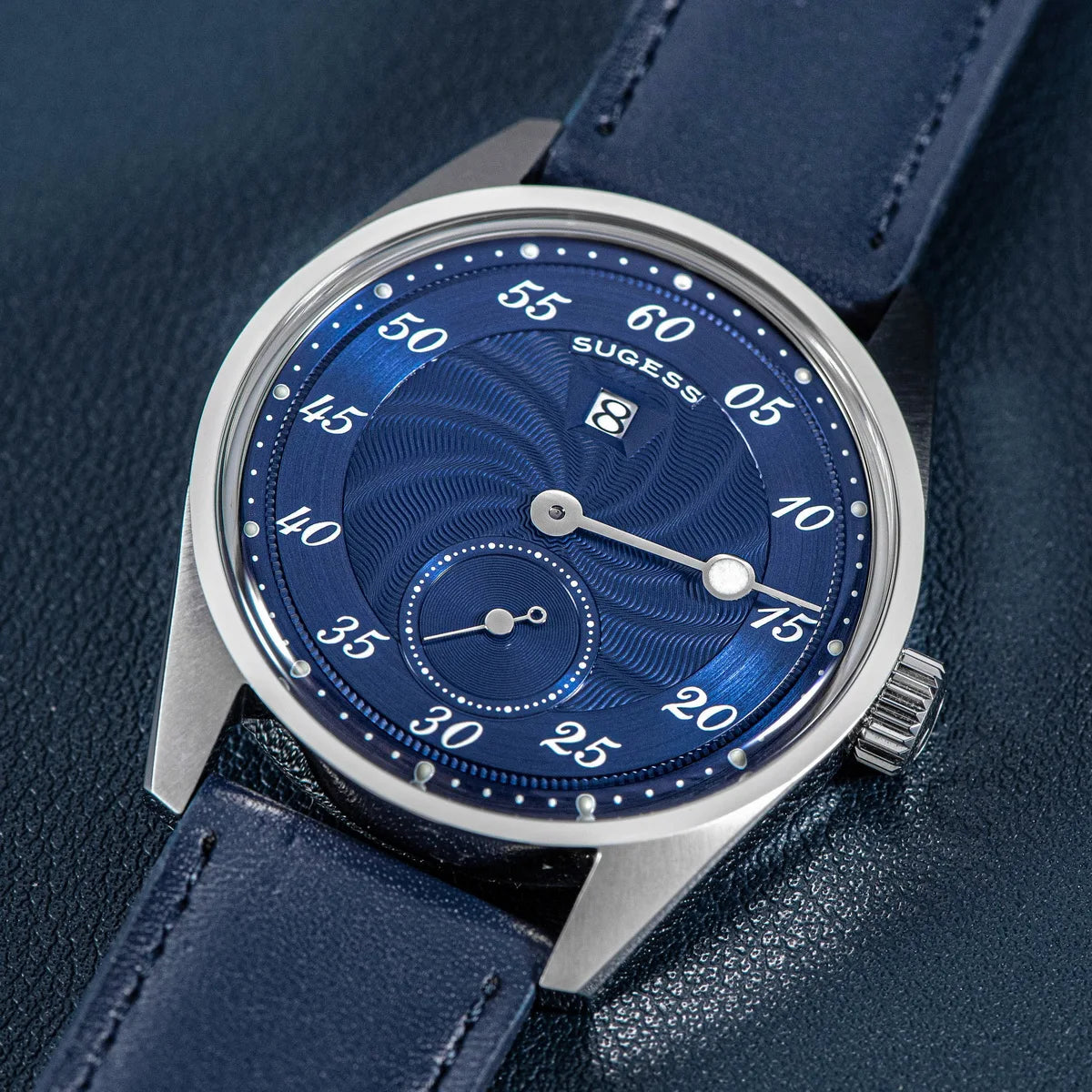 Sugess Watch of Men Automatic Mechanical Wristwatches ST1721 Movement Luminous Simple Fashion Clock Waterproof Glass S451 New