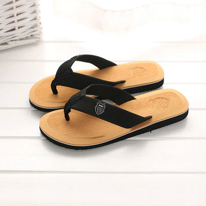 Pantoufles d'intérieur décontractées pour hommes, tongs, sandales de plage, diapositives plates coordonnantes, chaussures de maison, été