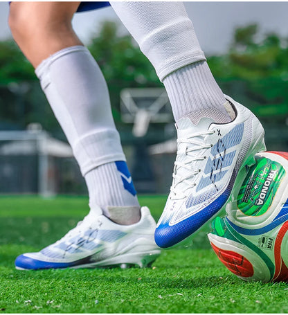 Chaussures de football pour hommes, crampons d'entraînement rapides pour terrain extérieur, chaussures de football à crampons pour terrain synthétique, baskets basses originales unisexes