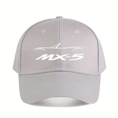 Șapcă de baseball MX5 NA pentru bărbați și femei – Șapcă elegantă din poliester negru cu logo alb, rezistentă, potrivită pentru pescuit în aer liber și ținute casual
