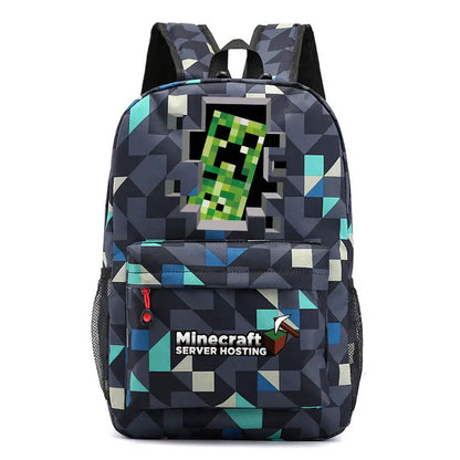 Minecraft Enderman Creeper Graphic Printed Backpack Large Capacity Lightweight Fashion Casual For Daily Travel Outdoor Leisure
