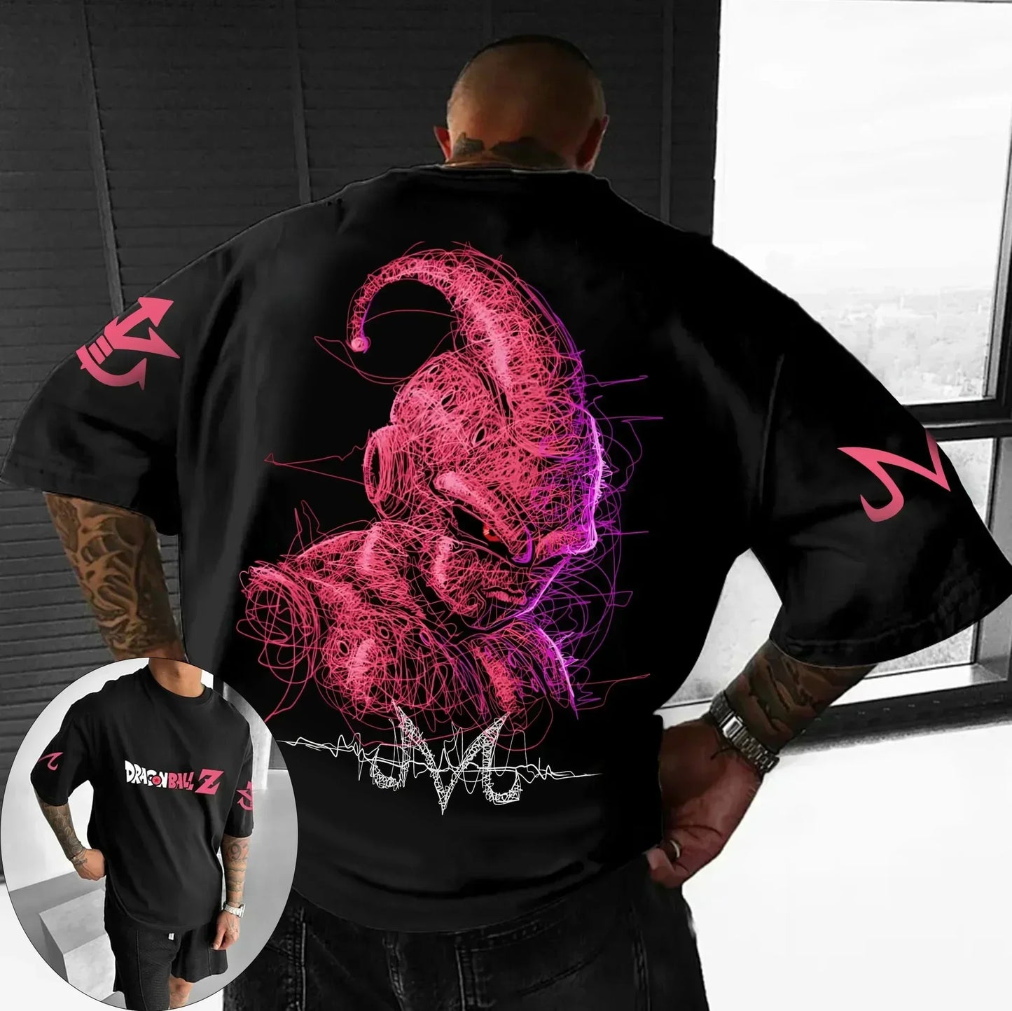 Dragon Ball Japanese Anime Printed Men's T-Shirt Majin Buu Boys Children Harajuku Short Sleeve Kids Goku T-shirt Summer Clothing