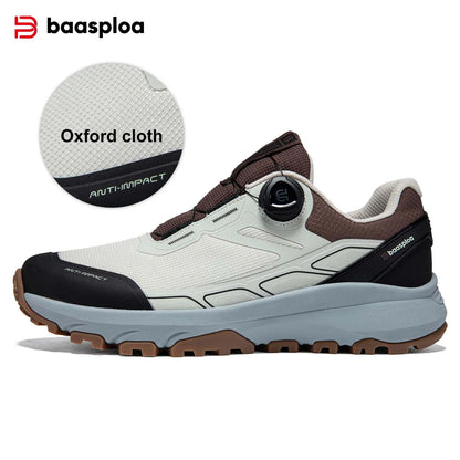 Sapatos de Caminhada Baasploa para Homem, Outdoor e Escalada, em Malha Respirável, para Viagem e Caminhada, Antiderrapantes, Resistentes ao Desgaste, Confortáveis, Tipo Sneaker