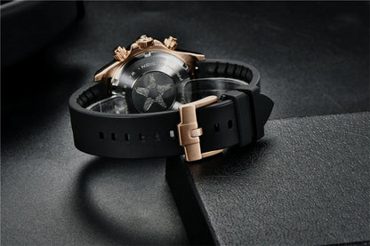 PAGANI DESIGN V2 40MM Meteorite Dial Men Quartz Watches Sapphire Retro Chronograph Waterproof Watch For Men