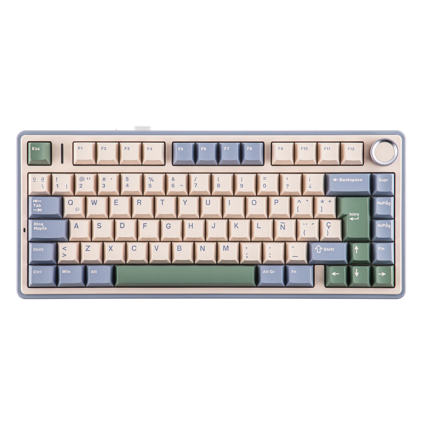 EPOMAKER AULA F75 ISO-ES 75% spagnola QWERTY Hot-Swap, tastiera meccanica da gaming cablata/Bluetooth/wireless 2.4GHz con montaggio gasket e retroilluminazione RGB