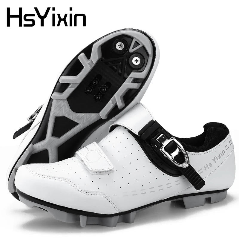 Mountain Bike Shoes Men's Cycling Shoes Quick Ratchet Buckle Compatible with SPD System Pedal for Indoor Outdoor Women MTB Shoes