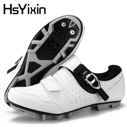 Mountain Bike Shoes Men's Cycling Shoes Quick Ratchet Buckle Compatible with SPD System Pedal for Indoor Outdoor Women MTB Shoes