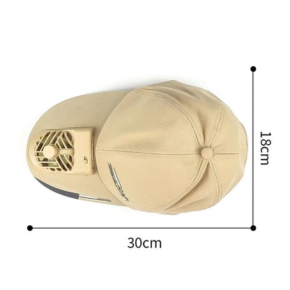 Kappe mit Ventilator – Sommer-USB-Lade-Kühlventilator – Baseballkappe – Outdoor – Golf – Sonnenschutz – 2 Geschwindigkeitsstufen – verstellbare Schirmkappe – Wanderkappe mit Ventilator