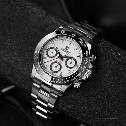 Watchdives WD16500 V2 Men's Watch VK63 Quartz Movement Chronograph Wristwatch Stainless Steel Sapphire Crystal Luminous Watches