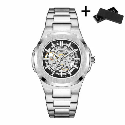 Hollow Out Men's Mechanical Wrist Watches Skeleton Design Luxury Full Automatic Man Watch relogio