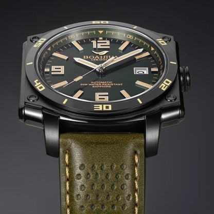 BORIAGE(BOAIJIUA) NH35 Fully Automatic Mechanical Men's Watch Original Design Mechanical Watches  Luminous Wristwatch
