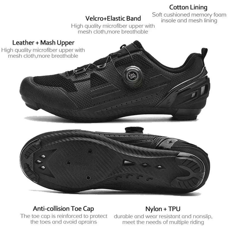 Professional Men Mtb Cycling Shoes White Racing Self-Locking 2024 Speed Road SPD Bicycle Sneakers New Women Flats Cleats Shoes