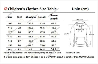 Children's Fortnite Hoodies Cartoon Casual Hooded Coat Autumn Men Soft Pocket Sweatshirts Male Loose Tops Long Sleeve Clothes