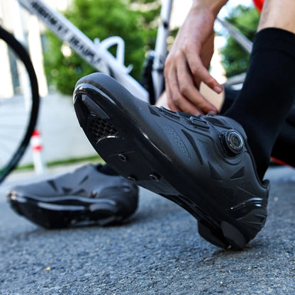2026 New Men's Non - Slip Breathable Lock - Type Mountain Bike Cycling Shoes Durable Adjustable Outdoor Sports Footwear