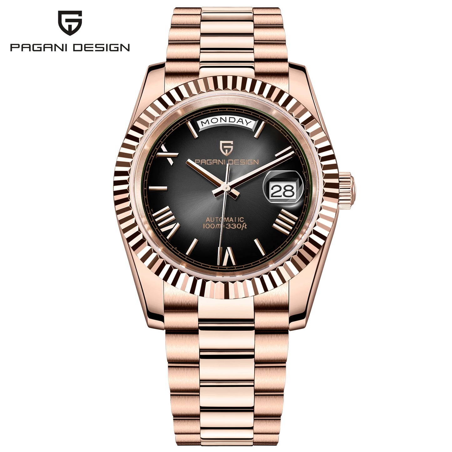 PAGANI DESIGN Enamel Dial 2026 New DD36 Men's Watches Silver Gold Luxury Automatic Watch Men Waterproof Mechanical Wristwatch