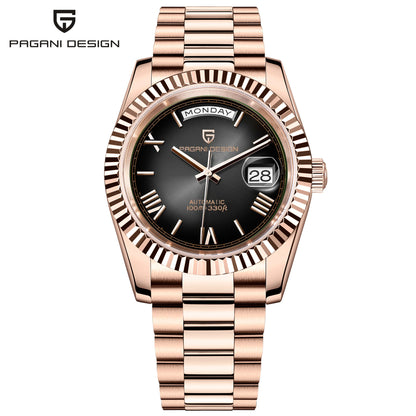 PAGANI DESIGN Enamel Dial 2026 New DD36 Men's Watches Silver Gold Luxury Automatic Watch Men Waterproof Mechanical Wristwatch