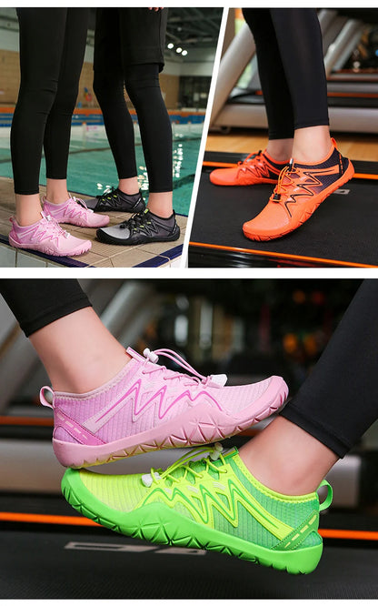 Zapatos acuáticos unisex de secado rápido con drenaje para vadeo, playa, deportes acuáticos, natación, yoga, buceo, surf y uso barefoot