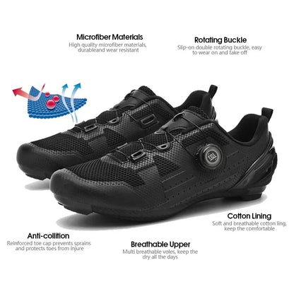 Professional Men Mtb Cycling Shoes White Racing Self-Locking 2024 Speed Road SPD Bicycle Sneakers New Women Flats Cleats Shoes