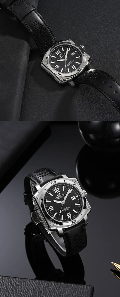BORIAGE(BOAIJIUA) NH35 Fully Automatic Mechanical Men's Watch Original Design Mechanical Watches  Luminous Wristwatch