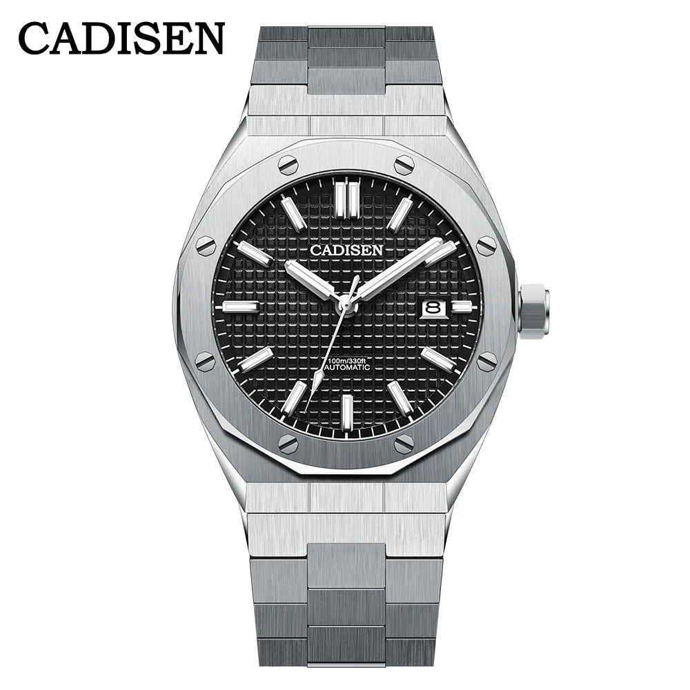 CADISEN Luxury Design 42MM Men Watches Japan MIYOTA 8215 Sapphire Glass Mechanical Automatic Watch Men 100M Waterproof