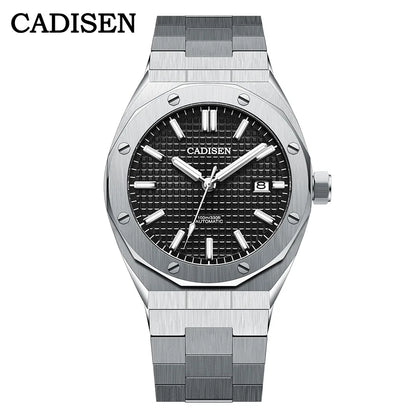 CADISEN Luxury Design 42MM Men Watches Japan MIYOTA 8215 Sapphire Glass Mechanical Automatic Watch Men 100M Waterproof