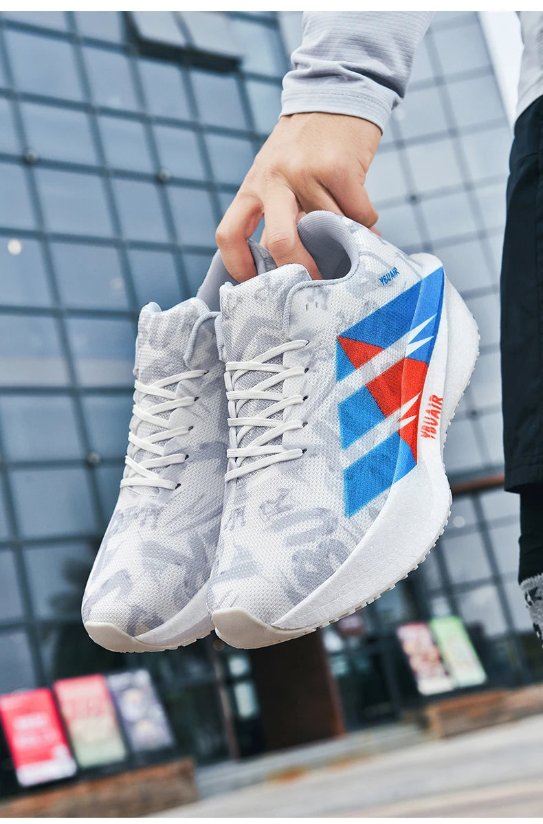 Men's Cushioning Running Shoes Lightweight Athletic Casual Sneakers Male Non-Slip Sports Shoes Outdoor Travel Walking Shoes 2026