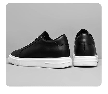 New Men's Sneakers Elevator Shoes Height Increasing Insole 6-10CM High Heels Leather Sport Shoes Men's Shoes