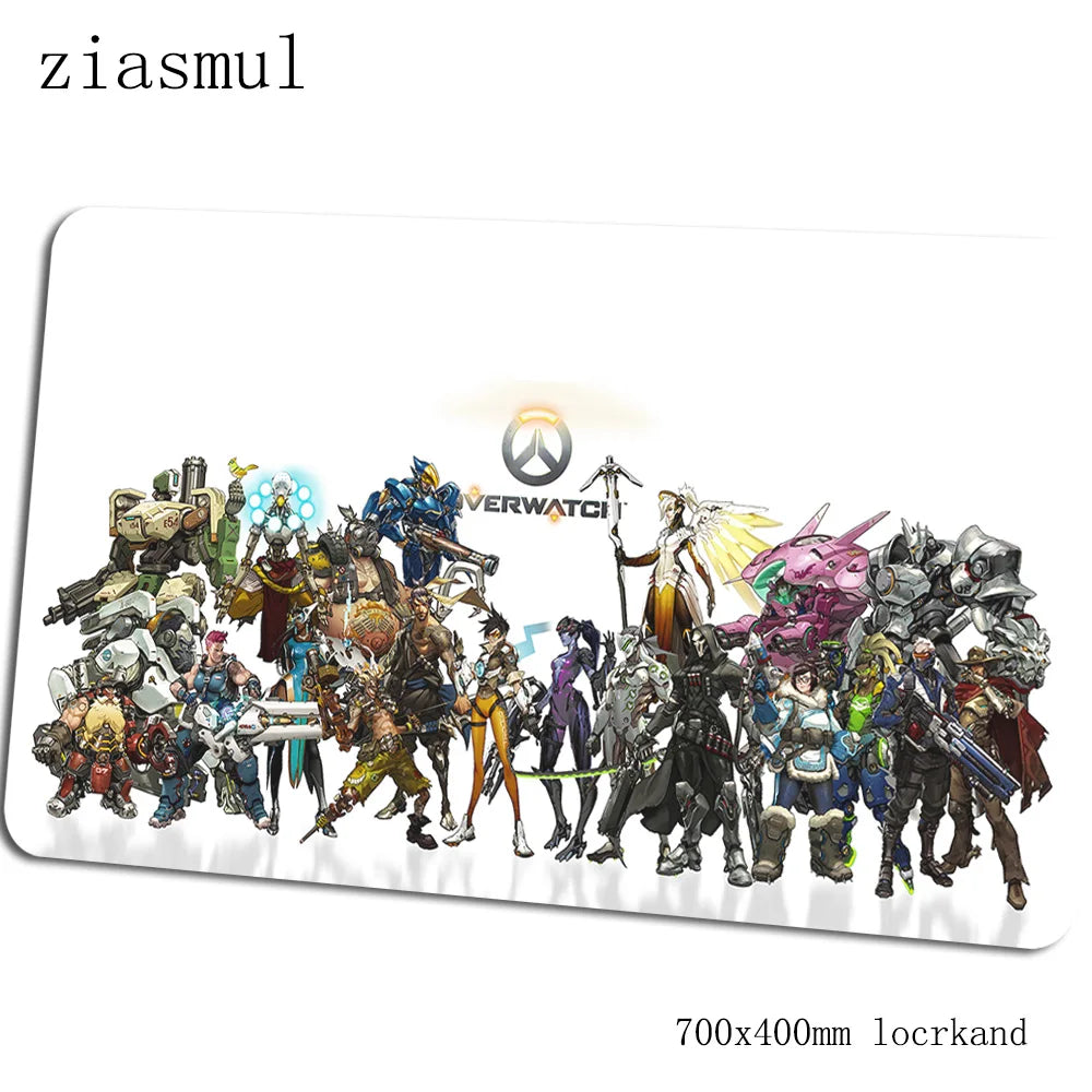 Overwatch mouse pad Gorgeous Computer Mat 70x40cm gaming mousepad large XL mouse pad keyboard games PC gamer desk
