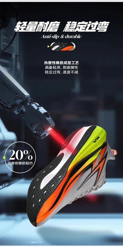Ténis de corrida com placa de carbono para maratona, para homem e mulher, desportivos, respiráveis, leves, confortáveis e antiderrapantes