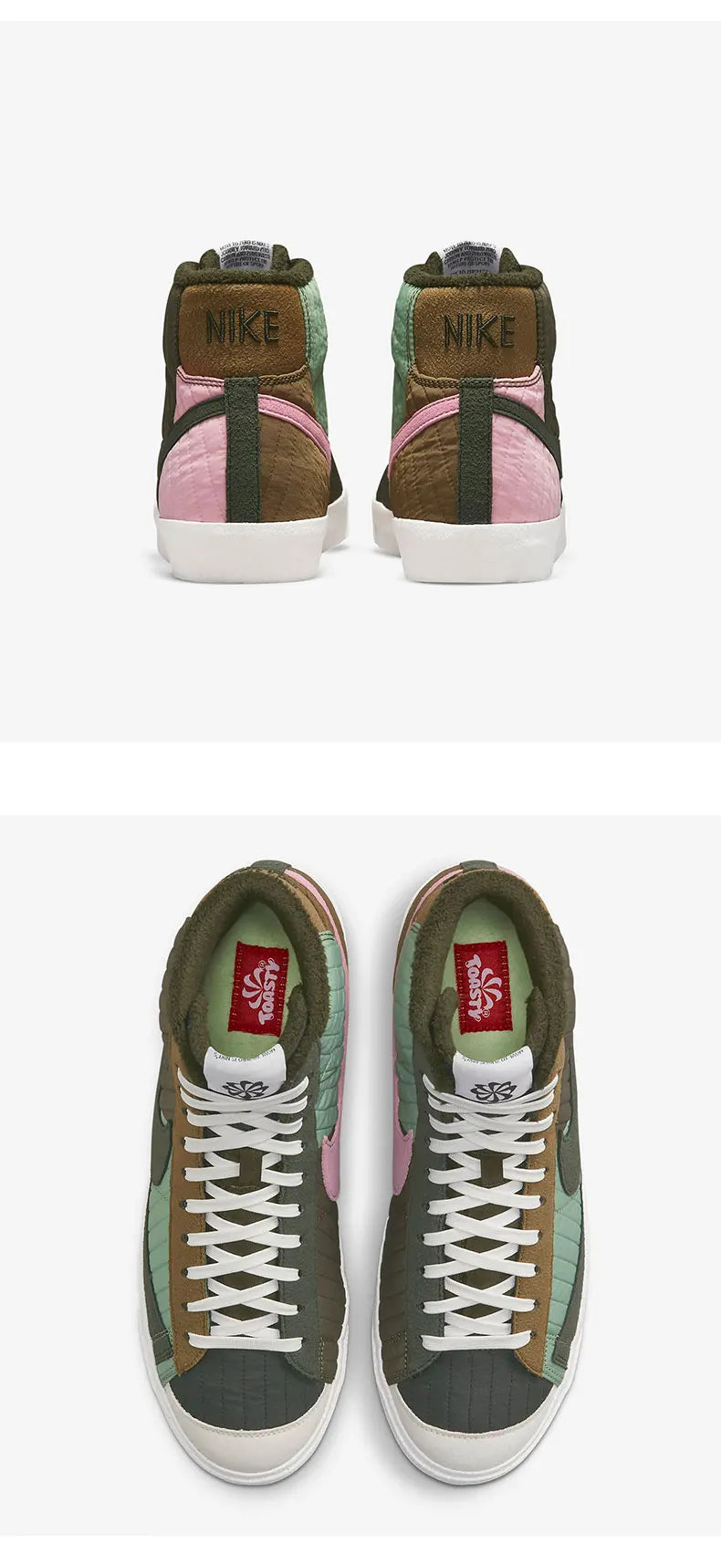 Ténis desportivos unissexo Nike BLAZER oficiais, de cano médio, para uso casual, DD8024-300