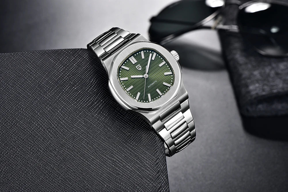 PAGANI DESIGN 2026 New Luxury Automatic Watch Men's Mechanical Wristwatch Stainless Steel Sapphire glass 40MM Barrel dial Watch