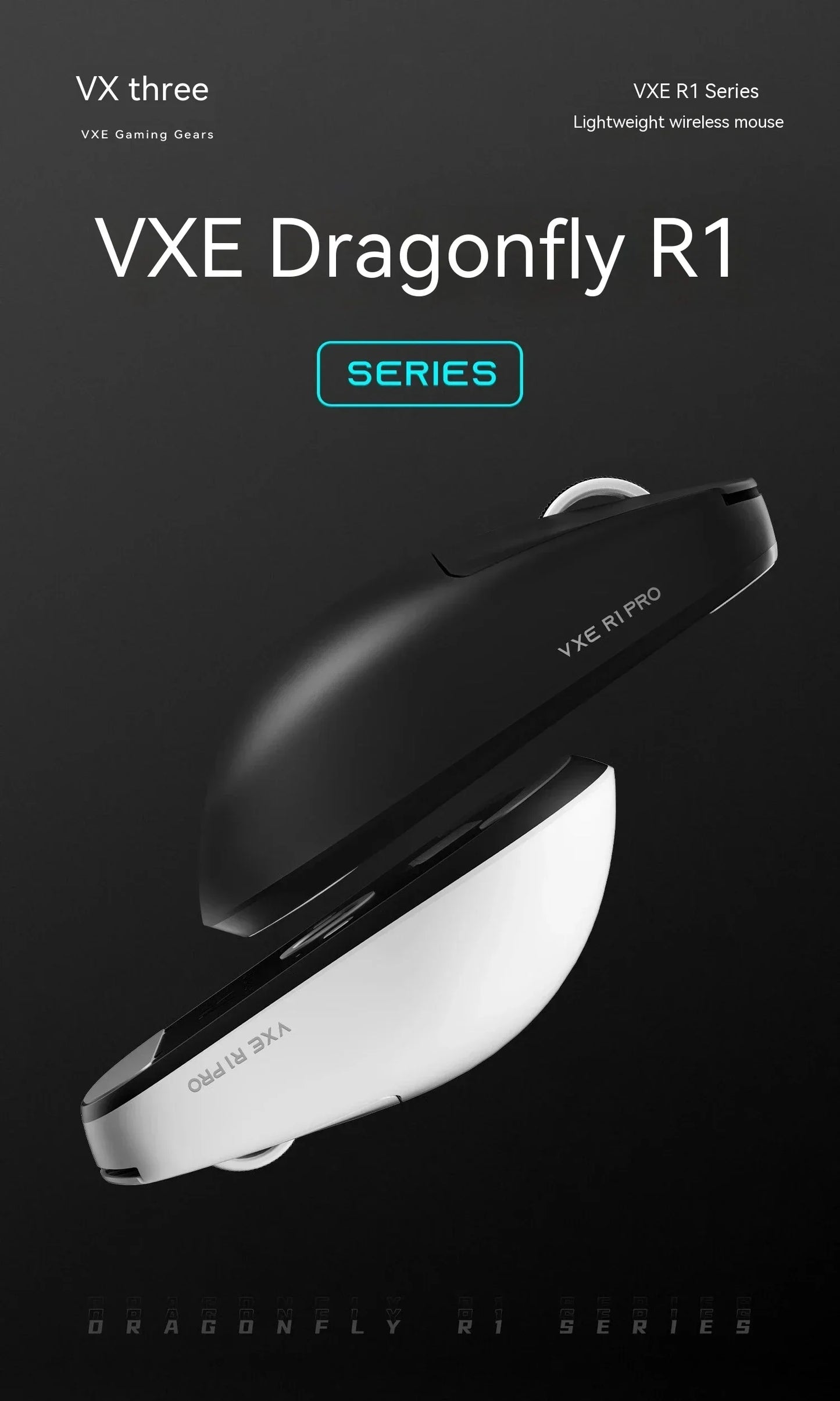 VXE Dragonfly R1 Pro Paw3395 Sensor Wireless Mouse Nordic 52840 2khz Smart Speed X Low Delay Office Gamer PC Gaming Mouse