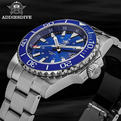 ADDIESDIVE Men Luxury Watch Sapphire Crystal Ceramic Ring 20Bar Diving Luminous Automatic Mechanical Watch Exquisite Gift Clock