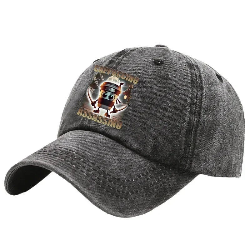 Italienisch Brainrot Damen Herren Mützen Kinder-Baseballmütze Accessoires Mütze Jungen Mädchen Mützen Verstellbar Herren Trucker-Mütze Sonnenhut Kinder Geschenk