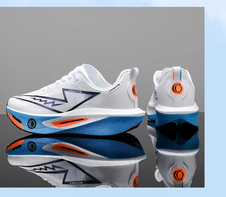 Men Running Shoes Specialty Carbon Plate Sports Marathon Breathable Lightweight Women Comfortable Nonskid Chunta Sneakers