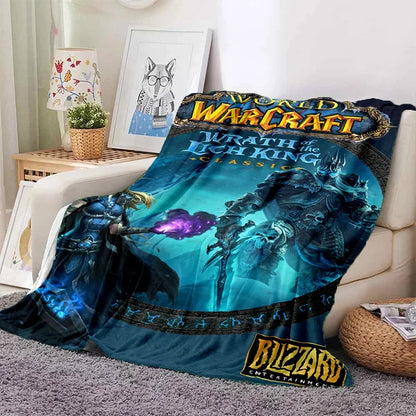 WOW, World of Warcraft  Demon Hunter, Lich King Game Flannel Blanket for Beds Bedroom Sofa Picnic,Throw Blanket Outdoor Leisure