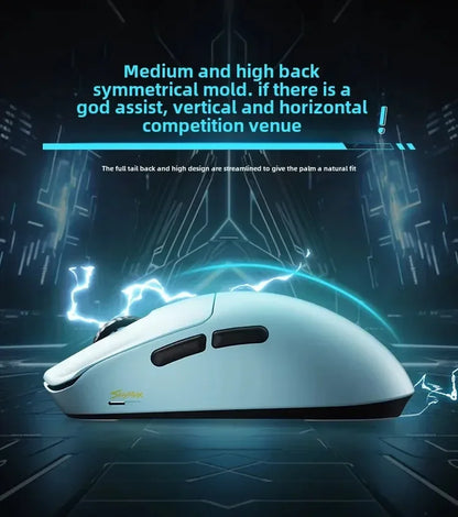 SCYROX V6 Non-Porous Wireless Mouse Esports 40g 750IPS with 8K Receiver Fast Response 3950 High Quality 8KHz Gaming Mouse