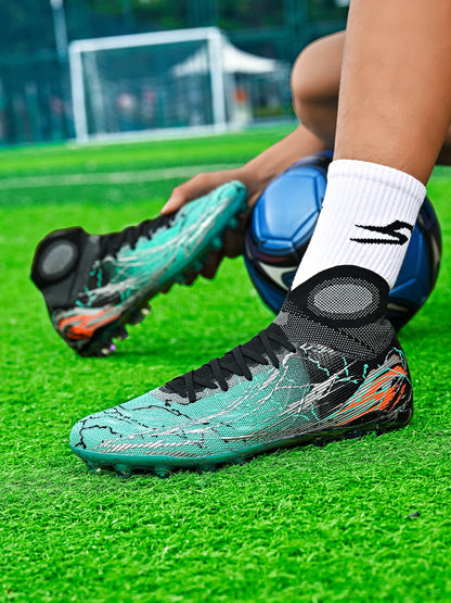 Chaussures de foot Premium AG FG, tige en tissu PU doux au toucher, semelle antidérapante en TPU, qualité fiable pour l'entraînement et la compétition