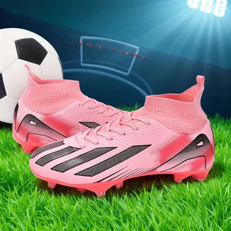 Men's New TF Football Boots Sneakers Society Turf Grass Ultralight Male Soccer Shoes Comfortable Ankle Football Shoes Futsal Fast