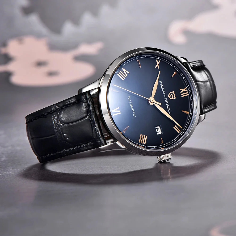 PAGANI DESIGN 40MM Pilot Men Mechanical Watch Luxury Sapphire Glass Automatic Watch 100M Waterproof NH35 Wristwatch For Men