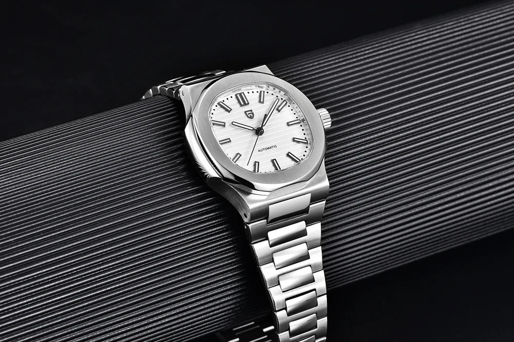 PAGANI DESIGN 2026 New Luxury Automatic Watch Men's Mechanical Wristwatch Stainless Steel Sapphire glass 40MM Barrel dial Watch