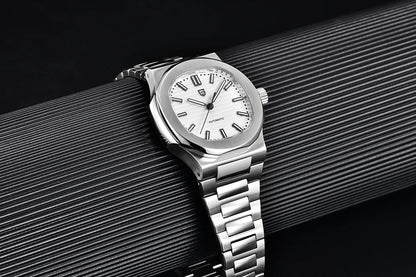 PAGANI DESIGN 2026 New Luxury Automatic Watch Men's Mechanical Wristwatch Stainless Steel Sapphire glass 40MM Barrel dial Watch