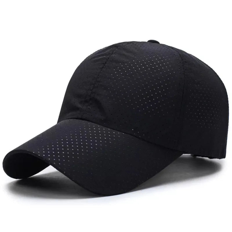 Schnelltrocknende Sonnenkappe für Damen, Outdoor-Freizeit-Sportmütze für Herren, Baseballkappe in Übergröße (60–65 cm), verstellbare Sonnenblende, Schirmmütze