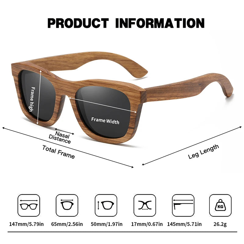 JUNCTURE Fashion Bamboo Wood Vintage Square Sunglasses Men Women Luxury Brand Designer Sun Glasses Wooden Driving UV400 Eyewear