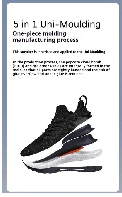 NEW Mijia Sport Shoes 4 Lightweight Ventilated Elastic Knitting Leisure Breathable Non-Slip Running Trainer Sneakers