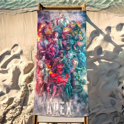 Game Apex Legends Towel Beach Shower Bath Travel Lightweight Skin Friendly for Pool Camping Cruise Summer