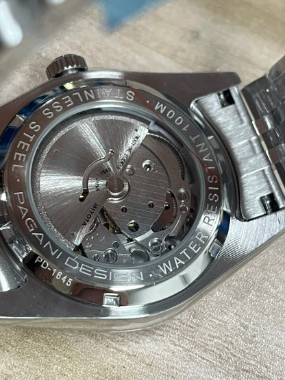 Relógios PAGANI DESIGN 2026 Novos, de Luxo, em Dourado e Prateado, Relógios Mecânicos para Homem, em Aço Inoxidável, com Vidro de Safira e Movimento Automático
