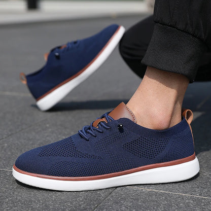 Mocasines deportivos de malla para hombre, calzado antideslizante de corte bajo, zapatos casuales deportivos, superventas, zapatos de diseño 2025