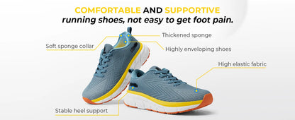 FitVille Men's Shoes Wide Toe Box Cushioned Extra Wide Width Non-Slip Running Shoe Comfortable Lightweight Sneakers For Wide Feet